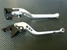 TRIUMPH SPRINT ST 2004-2009 LONG SILVER BRAKE + CLUTCH LEVER SET ROAD