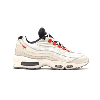 Nike Men's Air Max 95 Light Bone Habanero Red DQ0268-002 SZ 5-13