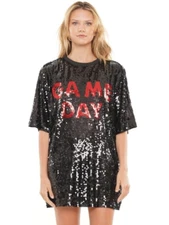 Game Day Sequin T-Shirt Dress