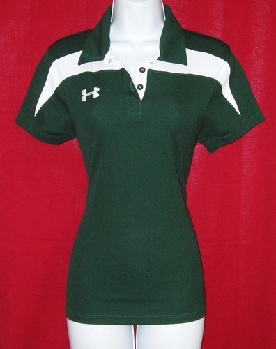 UNDER ARMOUR WOMEN'S SHORT SLEEVE LOGO TOP SIZE STRETCHY MEDIUM - Picture 2 of 6