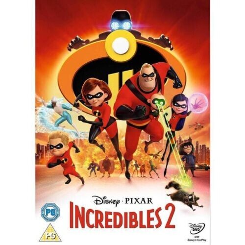 INCREDIBLES 2 DVD REGION 2 BRAND NEW & SEALED