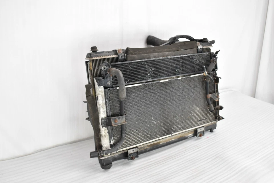 ☑️ 2007-2011 LEXUS GS450 GS450h RADIATOR FAN CONDENSER SET COOLER COOLING OEM - Image 3 of 4