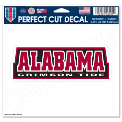 Alabama Crimson Tide Logo NCAA College Vinyl Sticker Decal *Size: 3''-12''*