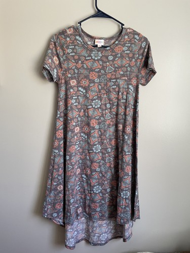 Lularoe Highlow Pocket Dress Women’s Size XS Geometric - 第 1/3 張圖片