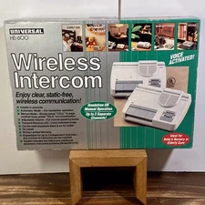 Universal HE-600 Wireless Intercom Voice Acitvated Hands Free or Manual One Set