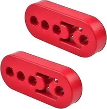 2 Pcs Rubber Exhaust Hanger 4 Holes Rubber Exhaust Muffler Tailpip Color Red 2 Pcs Rubber Exhaust Hanger 4 Holes Rubber Exhaust Muffler Tailpip Color Red