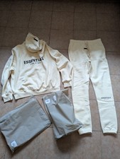 FEAR OF GODESSENTIALS  Sz-S  HOODED  JACKET And Pants New Authentic Butter Cream
