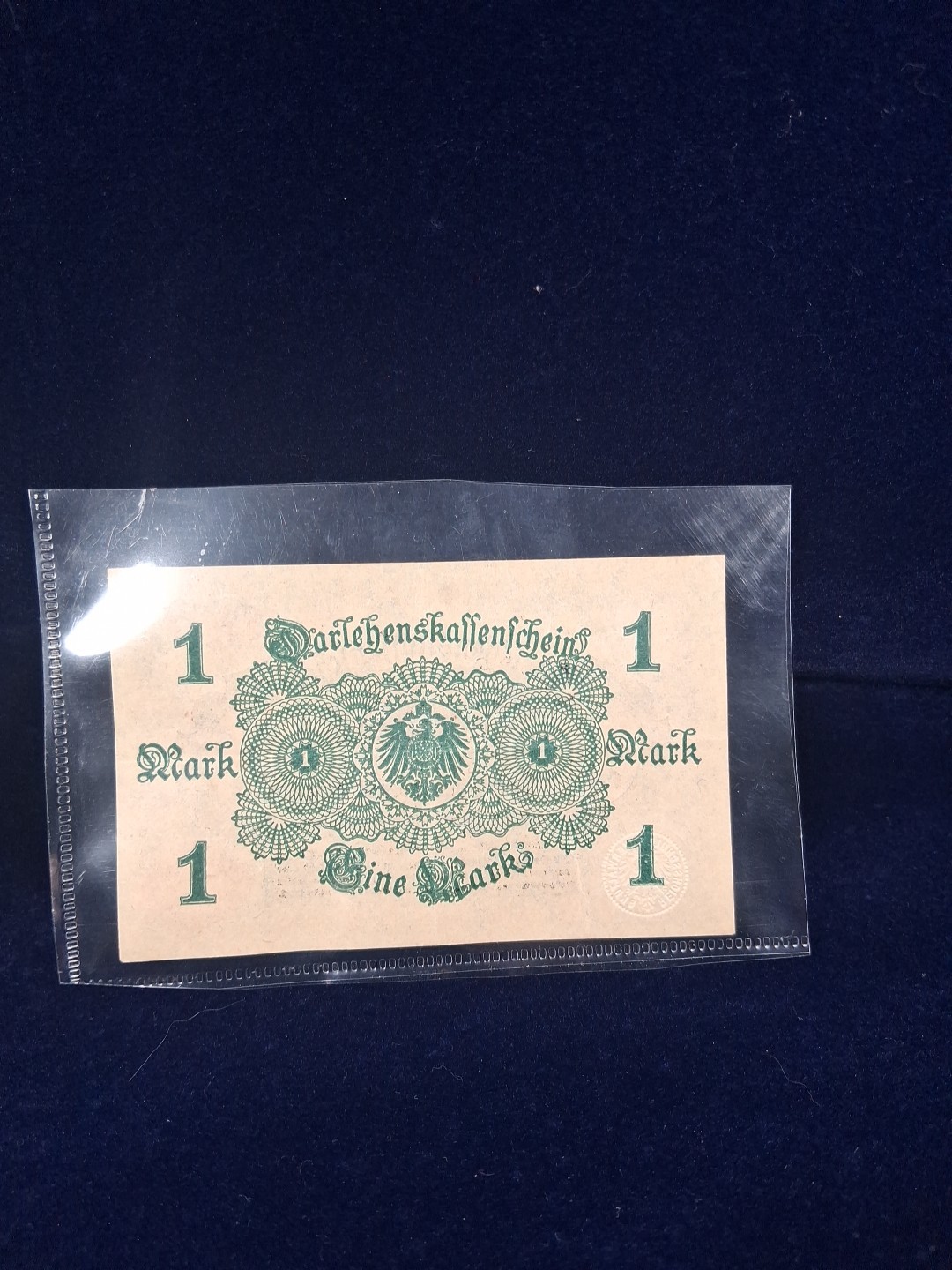 1914 Germany 1 Mark Bank Note AU