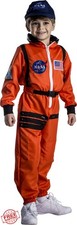 Dress Up America Kids NASA Astronaut Orange Space Suit Costume