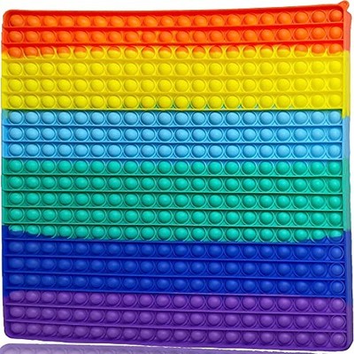 Jumbo 4PACK Popit Fidget – Giocattolo Sensoriale A Bolle – Anti-stress Per Tutta La Famiglia