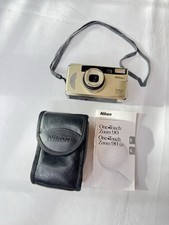 Nikon One Touch Zoom 90 AF Quartz Date Tested - New Batteries - Manual  Case