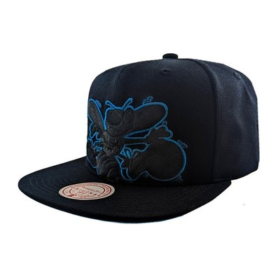 Mitchell & Ness NBA Cropped XL Snapback Cap Charlotte Hornets black