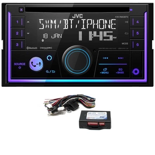 JVC KW-R950BTS 2-DIN CD Receiver BT/USB/XM/Alexa/13-Band EQ