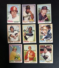 1978 O-Pee-Chee 9 Card Lot In Excellent Condition!