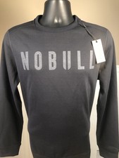 NOBULL Mens M Black Crewneck Sweatshirt Pullover NWT CrossFit Gym Training