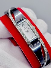 Bulova Tank MOP White Dial Women's Watch [N.MINT] Ladies 14mm New Battery 