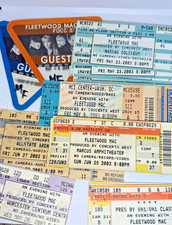 Fleetwood Mac 2003 Say You Will Tour Ticket Stub Lot 10+ VIP Guest Comp rare