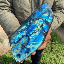 3.5LB Top Labradorite Crystal Stone Natural Rough Mineral Specimen Healing