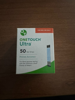 One Touch Ultra Blue Test Strips 50 count Expiration 5/27 Free Shipping