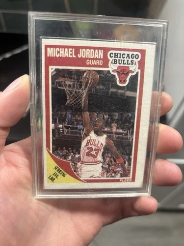 1989-90 Fleer Michael Jordan #21 Scoring Avg. Ldr. Chicago Bulls Basketball Card