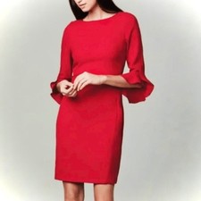 SALE Karl Lagerfeld Paris Tulip Ruffle Sleeve Dress