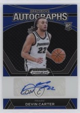 2024-25 Panini Prizm Draft Picks Blue /149 Devin Carter #DPA-DVC Auto 1yj