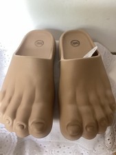 Wonder Nation Feet Slides Girls Sandals Color Brown Size 13-1 New