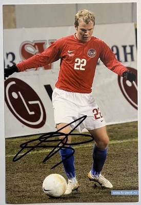   Aleksandr Anyukov ORIGINAL Autogramm Russland Zenit WM Foto Handsigniert