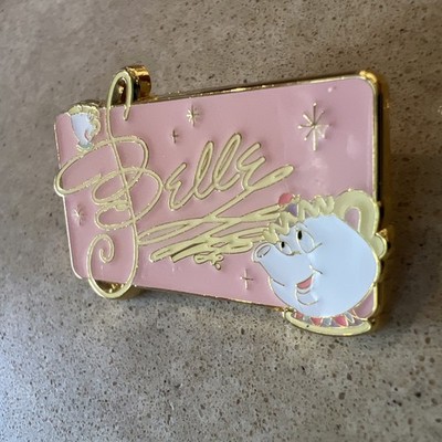 Belle Beauty & The Beast Princess Signature Pin with sidekick Mrs