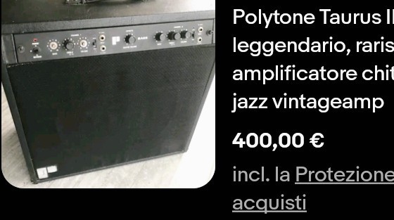Polytone Taurus II Combo per Chitarra Jazz Vintage a Stato Solido