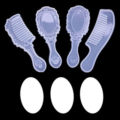 Silicone Mold Magic Mirror Comb Casting Molds DIY Craft 3D Art Making Supply