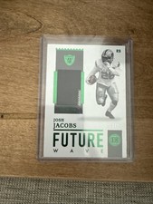 2020 Panini Encased - Future Wave Materials Josh Jacobs #FW-3 Green /5