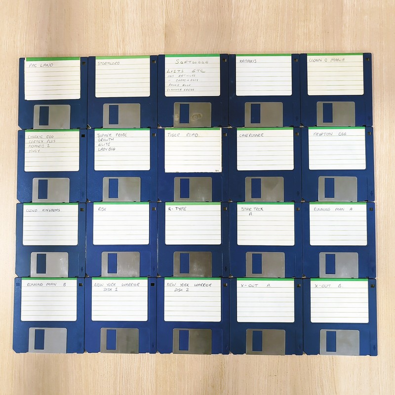 20x Amiga 3.5" Floppy Disks Game Software Collection Job Lot Untested