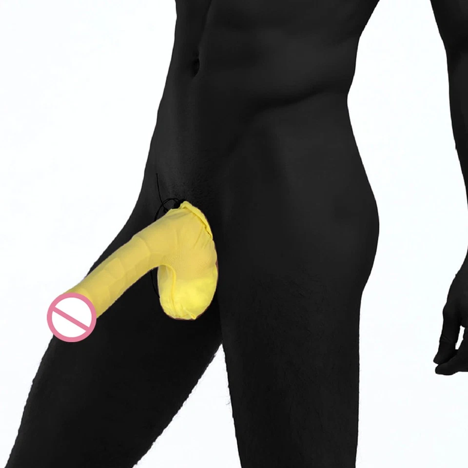 Penis Sleeve C-string Penis Sheath Cover Penis Bag Panties Men Underwear Bikini - Image 2 of 4