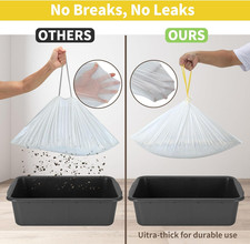 Cat Litter Box Liners, 37 x 18 Inch Kitty Litter Bags with Drawstring Easy Cl...