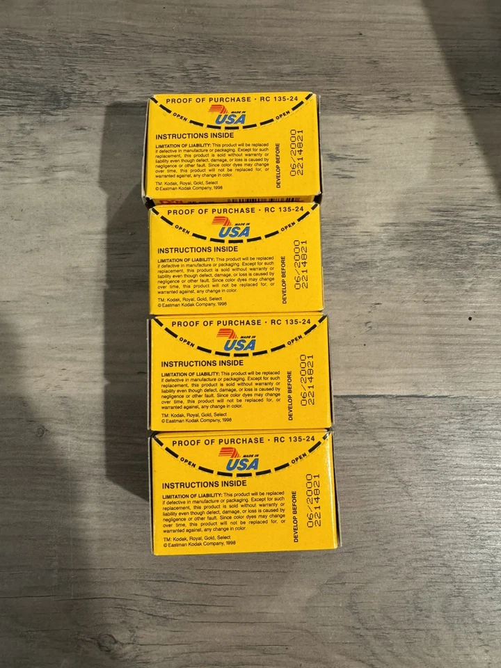 Brand New Kodak Film Select 400 Royal Gold Select 24 Exp 35mm Color Film 4 Rolls - Image 2 of 2