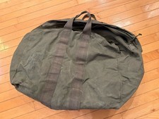 Flyer's Kit Bag US Military Issue Nylon Canvas OD Green Pilot Kitbag Vet Named
