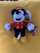 Disney Store Plush Bean Bag Yacht Club Bellhop Mickey 9 inch