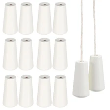 12 Pcs Wood Cord Knobs Window Blind Pull Ends Wooden Hanging Drops