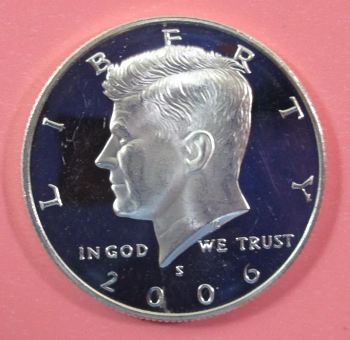 2006-S John F. Kennedy JFK 90% Silver Half Dollar 50c Proof Coin - SKCDE