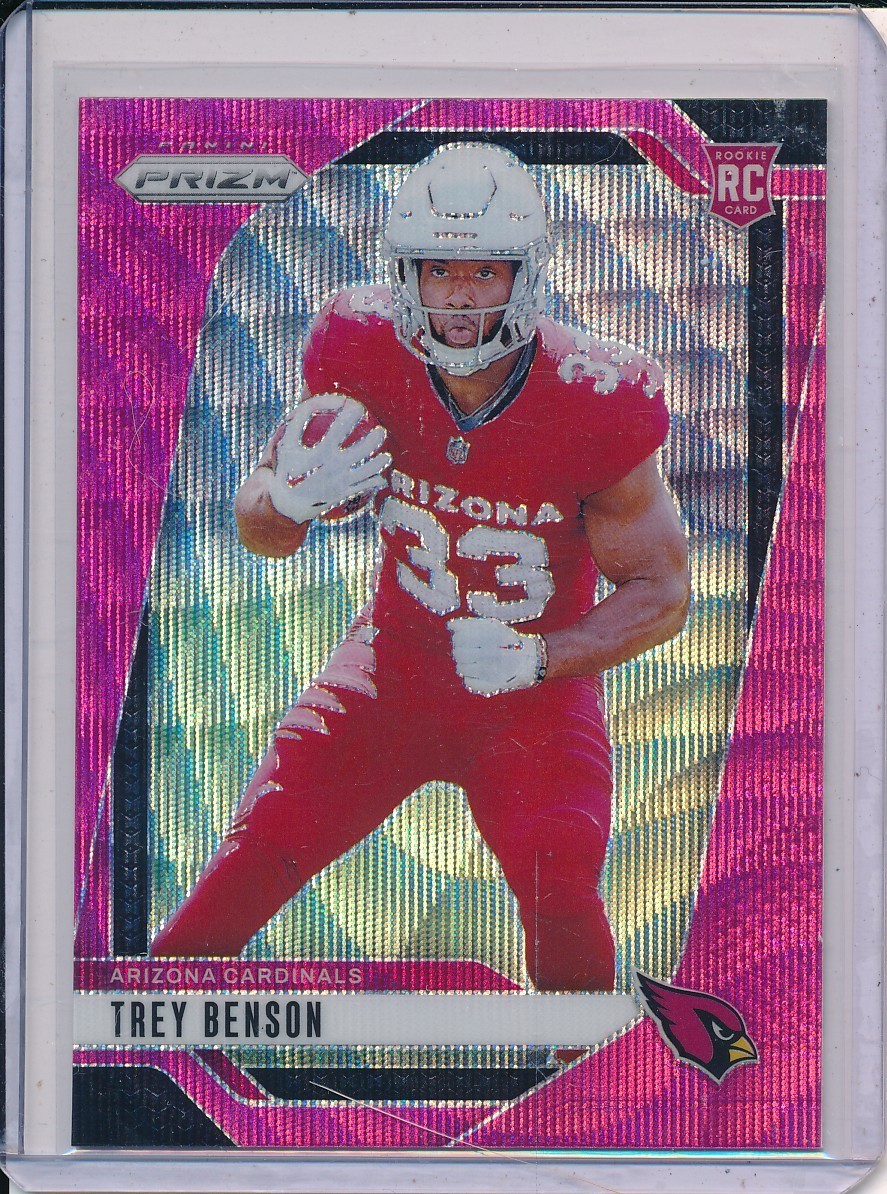 2024 Panini Prizm - Rookies Trey Benson #392 Pink Wave (RC)