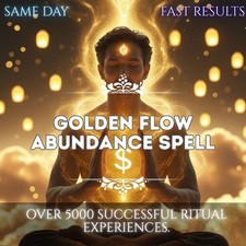 Golden Flow Abundance Spell - Smooth Prosperity Flow, Wealth Ease & Financial