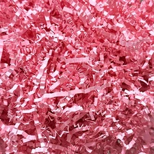 Crinkle Cut Paper Shred - 5.3 oz Fluffy Gift Box Filler, Basket OZ, Pink 