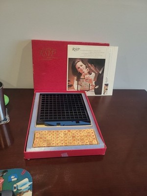 Classic Scrabble Brand RSVP 3-D Crossword Game ALL PIECES 1966 Vintage Complete