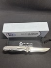 Maxace knives Kestrel M06C Bohler M390 blade titanium handle frame lock knife — photo 2