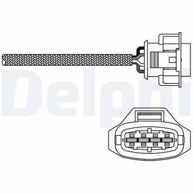 Lambdasonde Sensor Abgassteuerung DELPHI ES10792-12B1 für FIAT STILO Multi Wagon