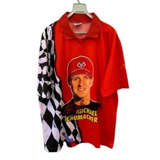 Vtg Michael Schumacher Polo Shirt Formula 1 World Champion 2000 F1 Racing XL#80