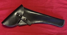 New American Civil War type black leather pistol holster right handed, unused