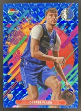 2025-26 Topps Finest Cooper Flagg Rare RC Blue Geometric Refractor Rookie #/25