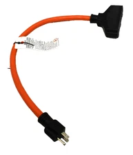 Intertek Extension Cord with 3 Outlet 2ft 15A 125VAC 1875W Extension Cord